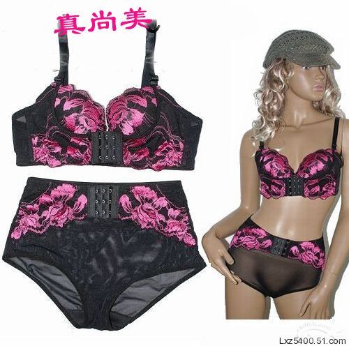 芭比真丝棉凉感蕾丝内衣_粉芭比性感内衣写真(3)